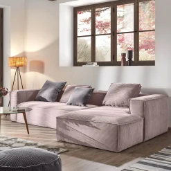 Outlet Kave Home Loungebank Blok Rib, 330cm