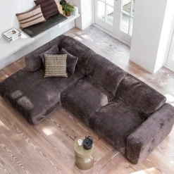 Hot WOOOD Loungebank Cloud Chenille, kleur Warm Bruin