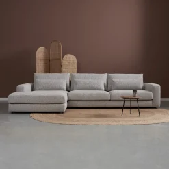 Sale PEPP Interiors Loungebank Como 332cm, Bouclé, kleur Grijs