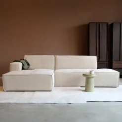 PEPP Interiors Loungebank Enzo 280cm, Linnen look, kleur Beige