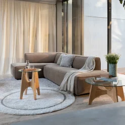 New Zuiver Loungebank Fat Freddy Rib, kleur Caramel