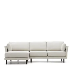 New Kave Home Loungebank Gilma Links/Rechts, Chenille, kleur Beige