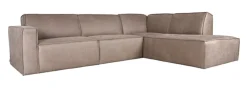 Discount LABEL51 Loungebank Kay Micro Suede, kleur Taupe