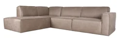Discount LABEL51 Loungebank Kay Micro Suede, kleur Taupe