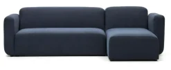 Outlet Kave Home Loungebank Neom Links/Rechts, Structuurstof