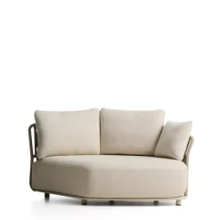 Best Kave Home Loungebank Osani Ronde module, kleur Ecru/Taupe