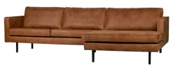 Outlet WOOOD Loungebank Rodeo Rechts, Eco Leder