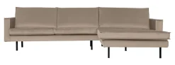 Best WOOOD Loungebank Rodeo Rechts, Velvet
