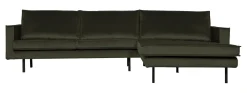 Best WOOOD Loungebank Rodeo Rechts, Velvet