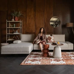 Clearance Dutchbone Loungebank Shelly Gemêleerd, kleur Off White