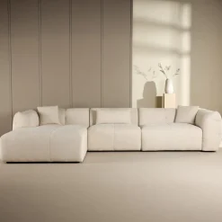 Hot Nohr Loungebank Shenicka Chenille, 335cm, kleur Beige