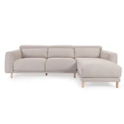 Kave Home Loungebank Singa Chenille, Rechts Beige