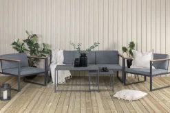 Outlet Nohr Loungeset Donnesha Met bank, 2 tafels en 2 fauteuils