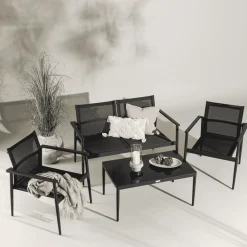 Outlet Nohr Loungeset Erikka Met bank, 2 loungestoelen en tafel