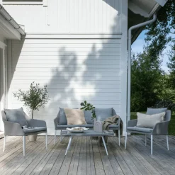 Clearance Nohr Loungeset Felica Met bank, 2 loungestoelen en tafel