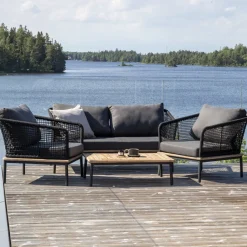 Outlet Nohr Loungeset Grizel Met bank, tafel en 2 stoelen