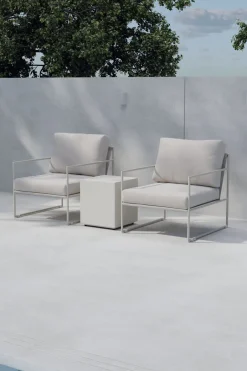 Nohr Loungeset Jorja Met 2 loungestoelen en tafel, kleur Beige