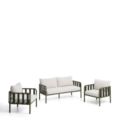 Best Kave Home Loungeset Omala Met 2-zitsbank en 2 fauteuils