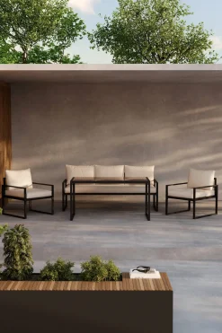 Sale Nohr Loungeset Sharise Met bank, 2 loungestoelen en hoge tafel