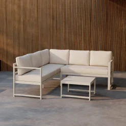 Online Nohr Loungeset Terah Met hoekbank en tafel, kleur Beige