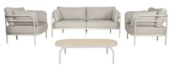 Outlet Zuiver Loungeset Vista Met 2-zits bank, 2 fauteuils en tafel
