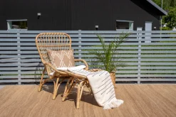 Nohr Loungestoel Bronwen Met hocker, Rotan, kleur Naturel