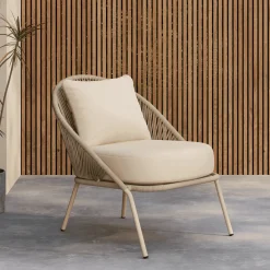 Online Nohr Loungestoel Karlene kleur Beige