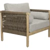 Clearance Dutchbone Loungestoel Oasis Acaciahout en touw