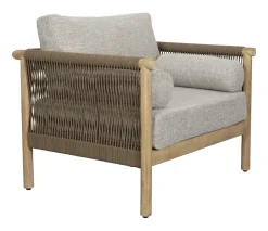 Clearance Dutchbone Loungestoel Oasis Acaciahout en touw