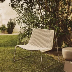 Discount Kave Home Loungestoel Tavari Touw en staal Beige