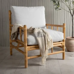 Sale Nohr Loungestoel Zev Rotan Lichtgrijs