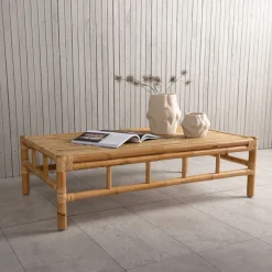 Online Nohr Loungetafel Zev Bamboe en Rotan Naturel