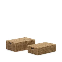 New Kave Home Mand Tossa Set van 2 stuks, Zeegras Naturel