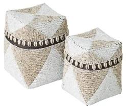 Discount MUST Living Mand Ubud Kralen, Set van 2 stuks