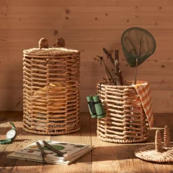 Kave Home Mand Venezia Rotan, Set van 2 stuks Naturel