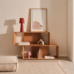 Kave Home Modulair Wandrek Litto Eiken, 76 x 101 cm Naturel