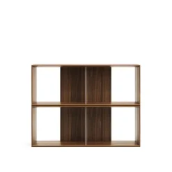 Clearance Kave Home Modulair Wandrek Litto , 76 x 101cm Walnoot