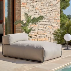 Outlet Kave Home Modulaire Outdoor Bank Square Chaise Longue