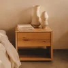 Outlet Kave Home Nachtkastje Alguema Eiken, 60 x 40cm
