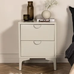 Clearance Nohr Nachtkastje Danyella met 2 laden, Metaal