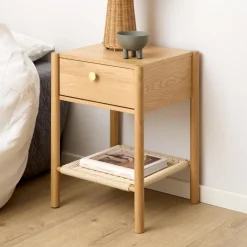 Clearance Bendt Nachtkastje Hebert Eikenfineer, Met 1 lade