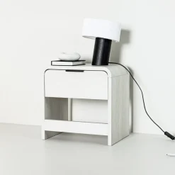 Outlet Nohr Nachtkastje Hoyt 40 x 30cm, kleur Whitewash