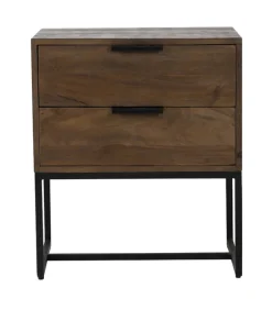 Clearance Light & Living Nachtkastje Meave, hout donker bruin