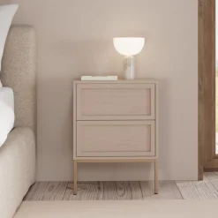 Best Bendt Nachtkastje Nakea Eikenlook, Met 2 laden