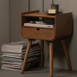 Best WOOOD Nachtkastje Nils 36 x 30cm, kleur Naturel