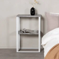 Best Nohr Nachtkastje Ram Betonlook, 45 x 30cm