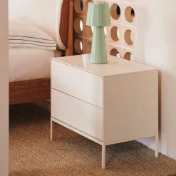 Online Kave Home Nachtkastje Vedrana 60 x 40cm, kleur Wit