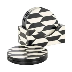 Best Richmond Interiors Onderzetter Jula Resin, Set van 6 stuks