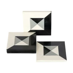 Sale Richmond Interiors Onderzetter Louel Resin, Set van 4 stuks
