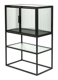 Discount Dutchbone Opbergkast Boli Glas en metaal